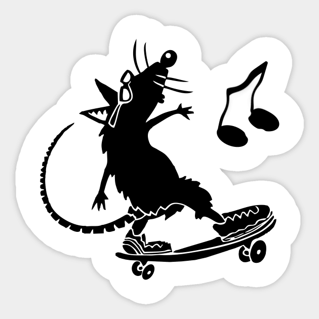 Rat Sticker by the Mad Artist